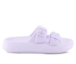Women's Flexus Bubbles Waterproof Platform Slides