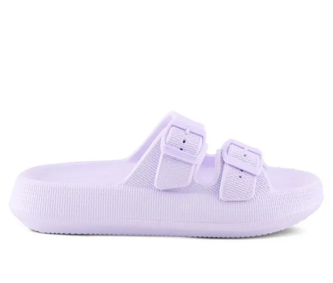 Women's Flexus Bubbles Waterproof Platform Slides