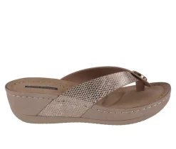Women's GC Shoes Dafni Wedge Flip-Flops
