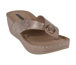 Women's GC Shoes Dafni Wedge Flip-Flops