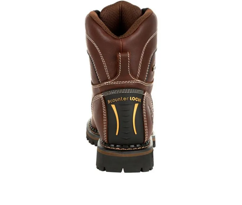 Women's Georgia Boot AMP LT Logger Alloy Toe Waterproof Low Heel Work Boots