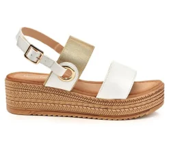 Women's Henry Ferrara Monica Platform Wedge Sandals