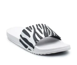 Women's Henry Ferrara Zebra Slides