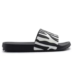 Women's Henry Ferrara Zebra Slides