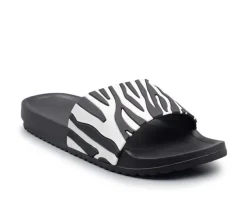 Women's Henry Ferrara Zebra Slides
