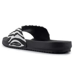 Women's Henry Ferrara Zebra Slides
