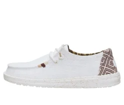 Women's HEYDUDE Wendy Textured Knit Grey/Multi Boat Shoes