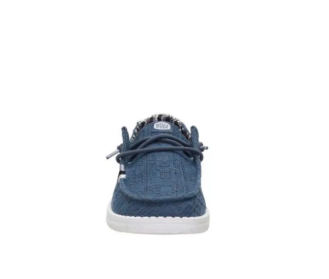 Women's HEYDUDE Wendy Textured Knit Grey/Multi Boat Shoes