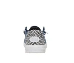 Women's HEYDUDE Wendy Textured Knit Grey/Multi Boat Shoes