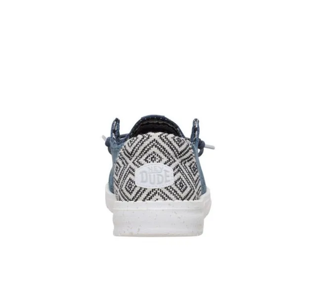 Women's HEYDUDE Wendy Textured Knit Grey/Multi Boat Shoes