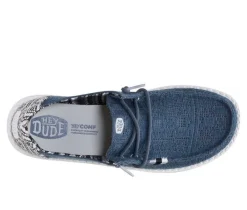 Women's HEYDUDE Wendy Textured Knit Grey/Multi Boat Shoes