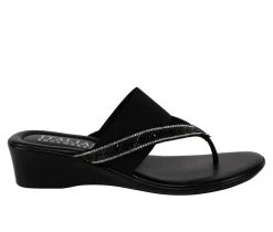 Women's Italian Shoemakers Deleiza Wedge Flip-Flops
