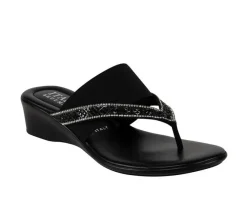 Women's Italian Shoemakers Deleiza Wedge Flip-Flops