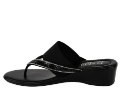 Women's Italian Shoemakers Deleiza Wedge Flip-Flops