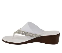 Women's Italian Shoemakers Deleiza Wedge Flip-Flops