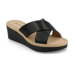 Women's Journee Collection Biara Wedge Sandals
