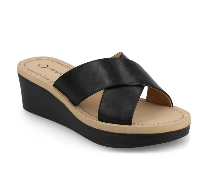 Women's Journee Collection Biara Wedge Sandals