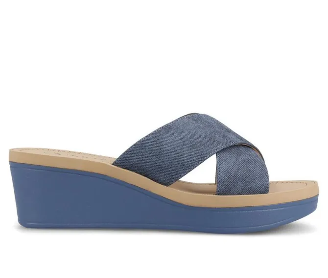 Women's Journee Collection Biara Wedge Sandals