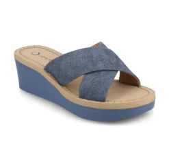 Women's Journee Collection Biara Wedge Sandals