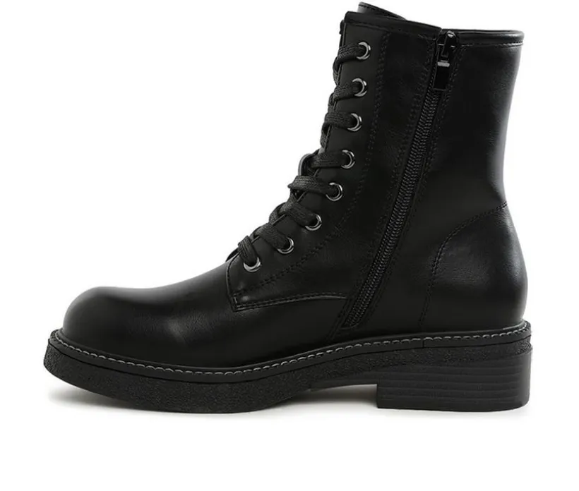 Women's London Rag Clover Combat Booties