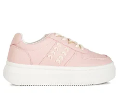 Women's London Rag Cross Stitch Platform Sneakers