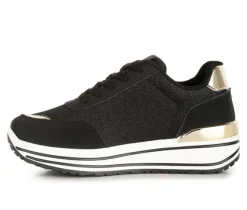 Women's London Rag Metallic Panel Platform Sneakers