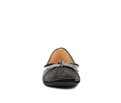 Women's London Rag Rhinestone Toe Cap Flats