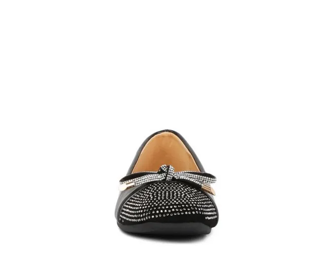Women's London Rag Rhinestone Toe Cap Flats