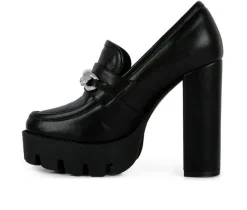 Women's London Rag Y2K High Platform Heeled Loafers