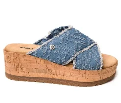 Women's Minnetonka Posey Crossband Wedge Sandals