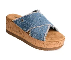 Women's Minnetonka Posey Crossband Wedge Sandals