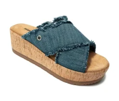 Women's Minnetonka Posey Crossband Wedge Sandals