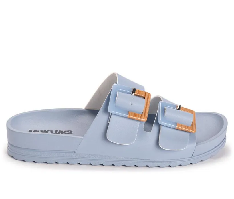 Women's MUK LUKS Grand Cayman Footbed Sandals