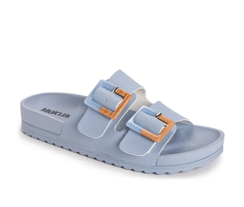 Women's MUK LUKS Grand Cayman Footbed Sandals