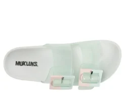 Women's MUK LUKS Grand Cayman Lucite Slide Sandals