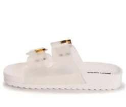 Women's MUK LUKS Grand Cayman Lucite Slide Sandals