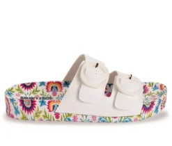 Women's MUK LUKS Grand Cayman Printed Slide Sandals