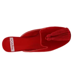 Women's Rag & Co Cardinal Mules