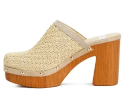 Women's Rag & Co Jeydena Heeled Clogs