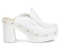 Women's Rag & Co Lyrac Recycled Leather Platform Clogs
