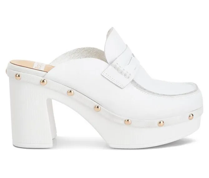 Women's Rag & Co Lyrac Recycled Leather Platform Clogs
