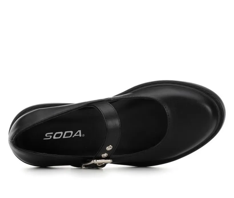 Women's Soda Bonito-S Mary Jane Block-Heels