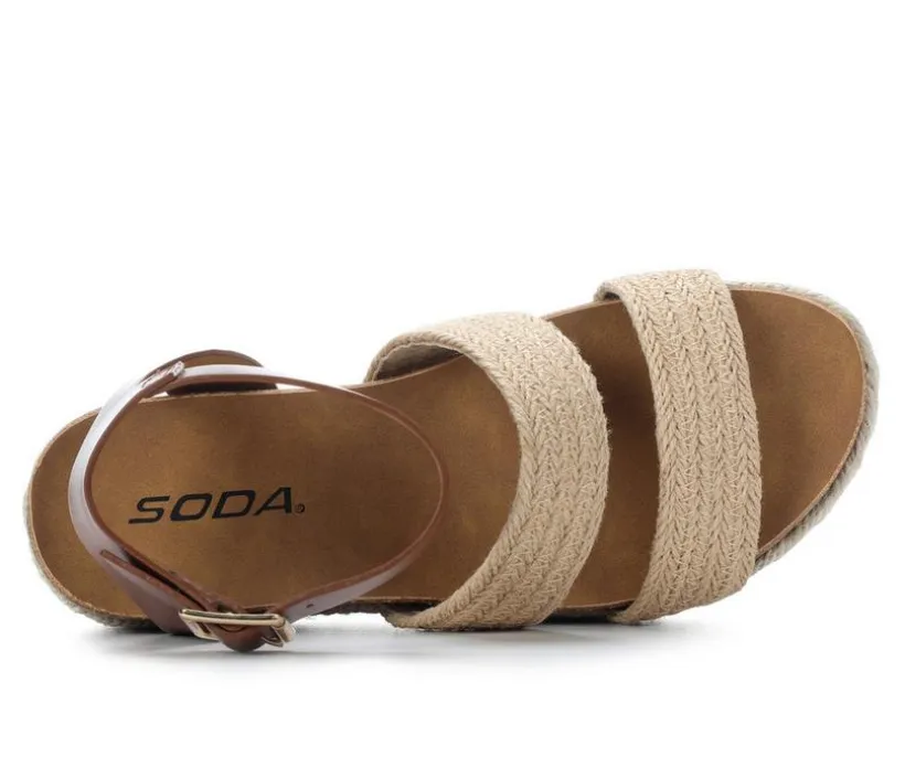 Women's Soda Bryson Wedge Sandals