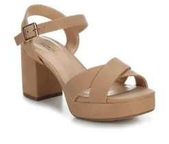 Women's Soda Manner Heeled Sandals
