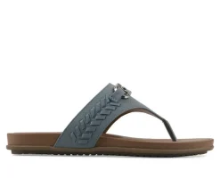 Women's White Mountain Aladdin Flip-Flops