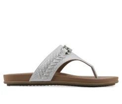 Women's White Mountain Aladdin Flip-Flops