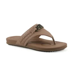 Women's White Mountain Aladdin Flip-Flops