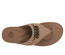 Women's White Mountain Aladdin Flip-Flops