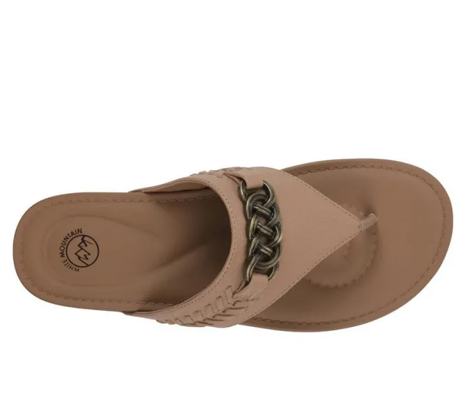 Women's White Mountain Aladdin Flip-Flops