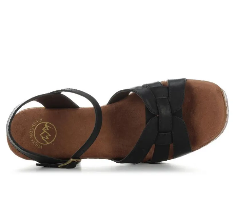 Women's White Mountain Barista Platform Sandals